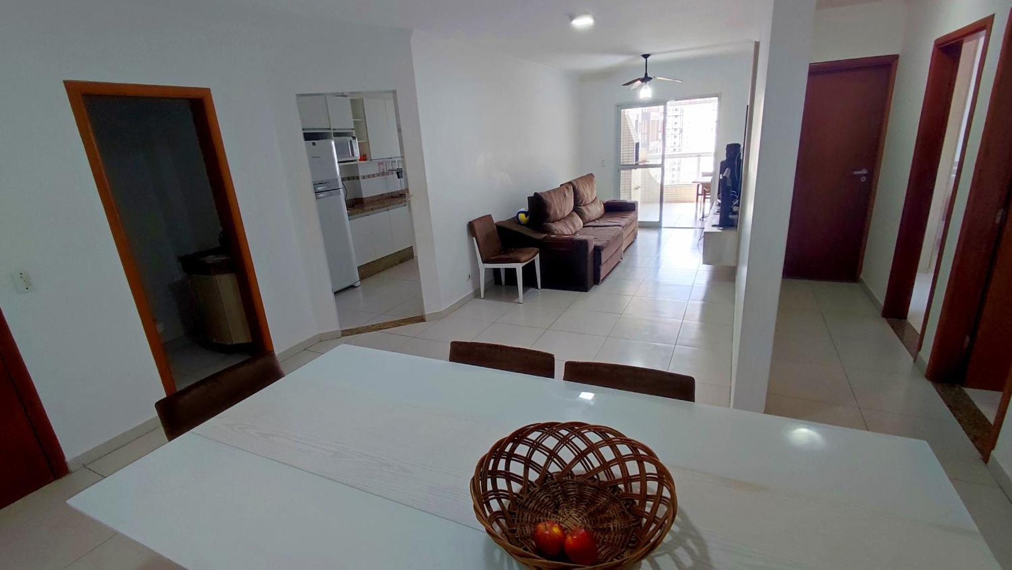 Apartamento Praia Grande Aviacao - 30 Mts Da Praia Esterno foto