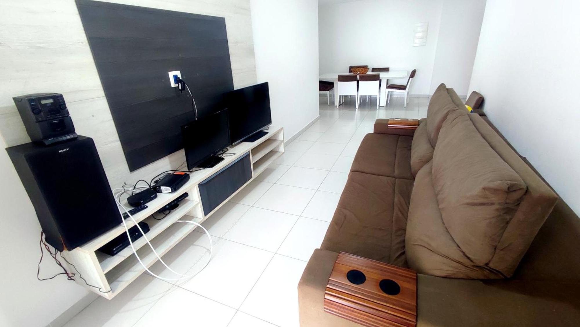 Apartamento Praia Grande Aviacao - 30 Mts Da Praia Esterno foto