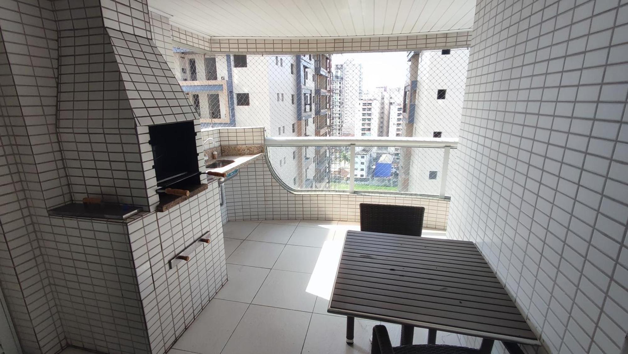 Apartamento Praia Grande Aviacao - 30 Mts Da Praia Esterno foto